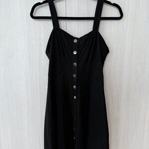 Forever 21 Black Button-Front Mini Dress – Size S